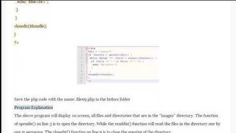 How to Display Directory Content Using PHP