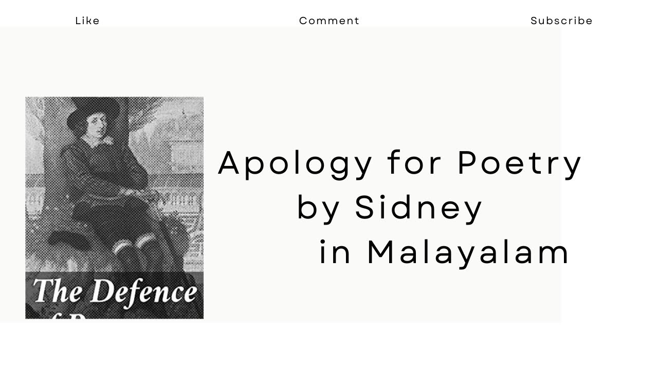 Apology for Poetry Summary in Malayalam Philip SydneyDefence of Poesi