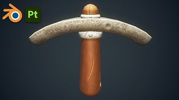 Stylized Pickaxe – Blender 3D Game Asset Workflow