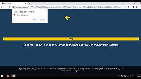 Cauthaushoas.com browser notifications - how to remove?
