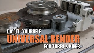 UNIVERSAL TUBE BENDER  cheap and powerful DIY workshop tool for bending pipes and tubes