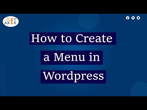 How to Create a Menu in Wordpress | Add MENU in Wordpress Website | IT Axis