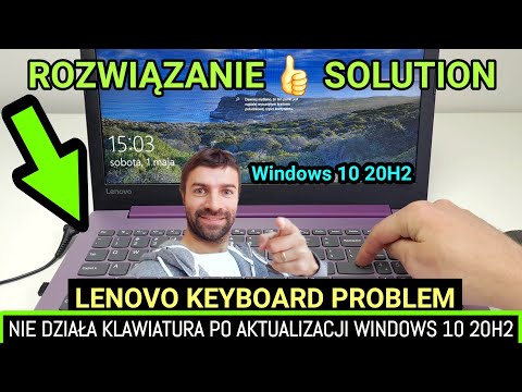 Nie działa klawiatura po aktualizacji Windows 10 11 20H2 21H1 ? naprawa klawiatury laptop Lenovo