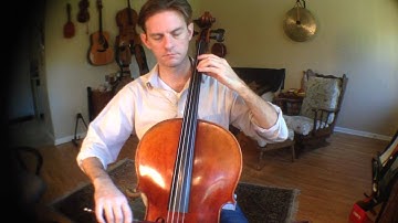 2 Octave Eb Major Scale   half notes cello practice