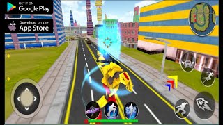 Flying Car Robot Shooting Game | Android & Ios | carsgames-playgames screenshot 4