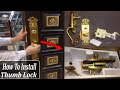 thumb Lock Installation | Main Door Lock | Woodend craft