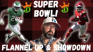NFL DFS DraftKings Showdown Picks LIVE Strategy For Super Bowl LIX Sunday Night Football Lineups