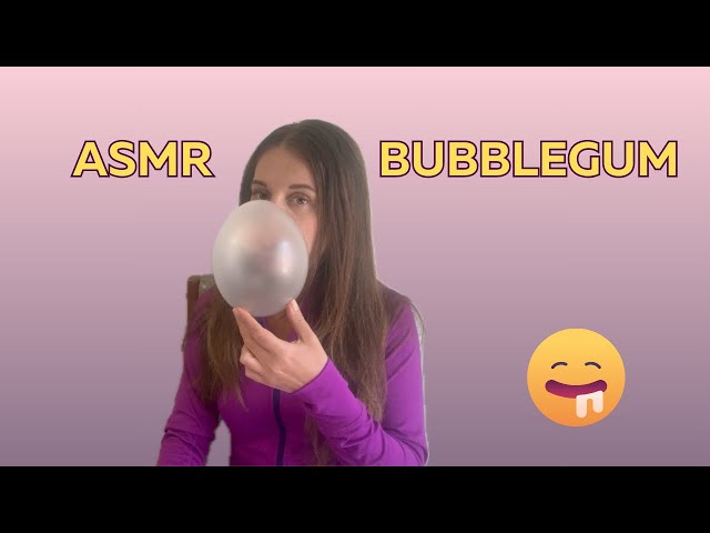 ASMR Bubble Blowing & Popping while Typing | relaxing triggers