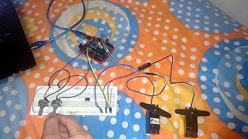 Funcionamiento de dos servos con potenciómetros y Arduino