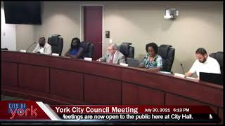 York City Council Meeting 7/20/2021