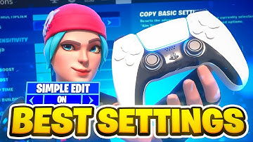 *NEW* Best Controller Simple Edit Settings + Sensitivity For Chapter 6! (Fortnite Tutorial)