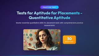 Quantitative Aptitude Practice Questions & Answers | Placement Test Prep 2026