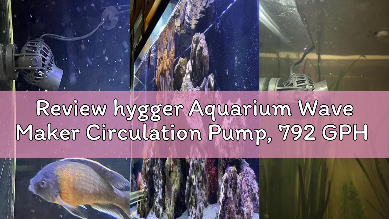 Review hygger Aquarium Wave Maker Circulation Pump, 792 GPH Ultra-silence Fish Tank Powerhead with S