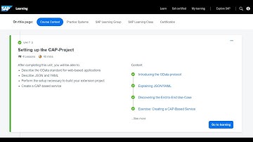 SAP BTP : Building Side by Side Extensions - Learning Journey 2.1 - 2.2