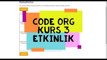 Code.org Kurs 3 Etkinlik 1 - 4 - 9 - 10 - 18 - 19 - 20 Cevapları - Code.org Course 3 Activities