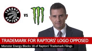 Back in 2015, monster energy blocked 18 trademark filings for the
toronto raptors' redesigned claw logo, claiming it looked too similar
to their own logo's c...