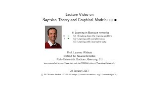 Bayesian Theory And Graphical Models - Sec. 6 9 Min