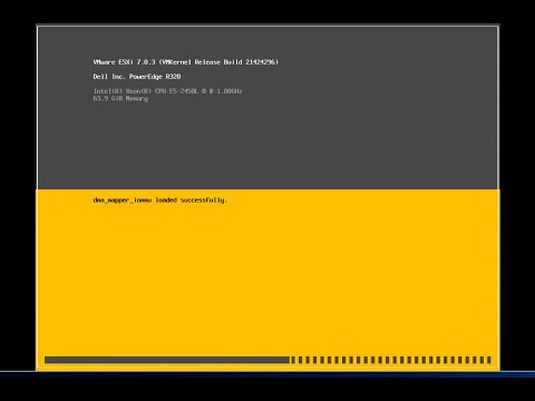 Installation of Vsphere ESXi 7.0 Update 3L