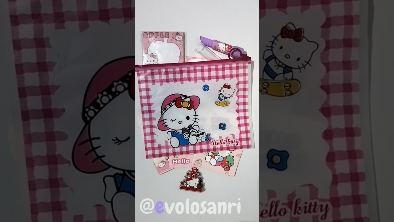 cute hello kitty stationery school supplies haul 