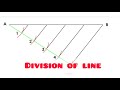 Division of line in  technical drawing engineering drawing  basic technology
