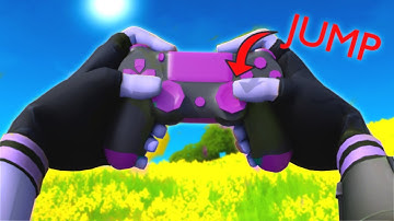 *INSANE* Non-Claw + No Paddles Controller HANDCAM Smooth Builds / Fast Edits / Aimbot (R3 Jump)