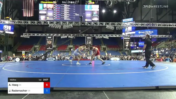 182 Lbs Quarterfinal - Aj Heeg, Oklahoma Vs Justin...