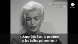 VERY RARE JAYNE MANSFIELD INTERVIEW FRENCH CANADA