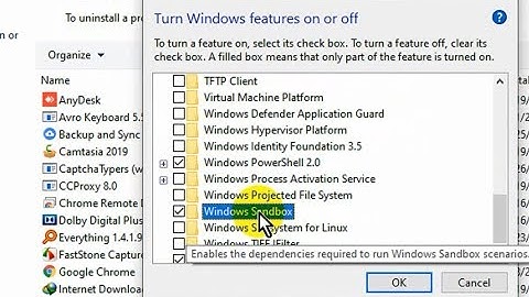 How to Enable Sandbox in Windows 10 Version 1903