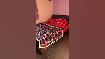 Nice Tidy Bedroom With Tartan Duvet And Blanket On Slow Mo Video 22 10 23 TartanDuvet Scotland 