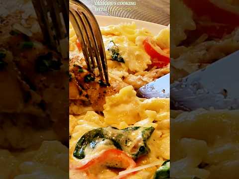 Chicken Pasta Alfredo Recipe #shorts  #food #asmr