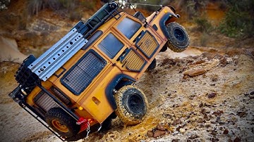 One of the Best Offroaders: Land Rover Defender 110 Camel Trophy Edition in 1:10 Scale 