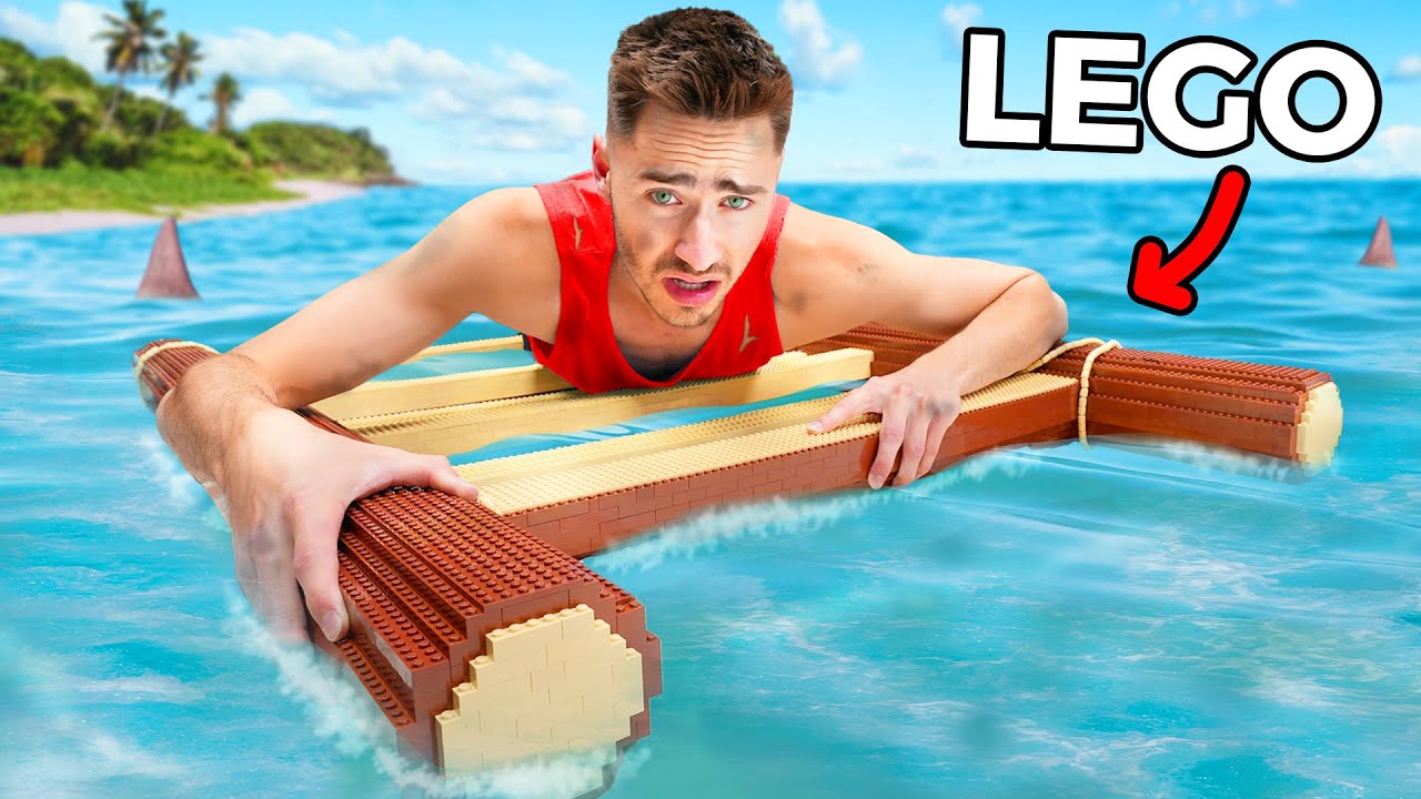 Lgio Rope Raft Surviving on a LEGO Raft! - YouTube