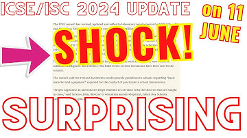 ICSE/ISC 2024 SHOCKING Updates, CISCE Officially Surprises ICSE/ISC Exam 2024 @@TuitionICSEOnline​