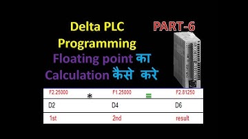 floating point calculation in delta plc in hindi
