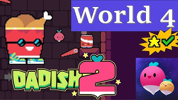 Dadish 2 - World 4: Levels 31-40 + Stars Walkthrough