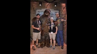 MEETING CHEWBACCA in Launch Bay at DISNEYLAND 2017