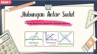 Hubungan antar Sudut (Berpenyiku, Berpelurus, Bertolak belakang)