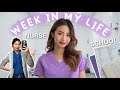 Week in my life as a nurse  studying for school