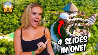 Riding The World’s Biggest Water Slide In The Jungle!