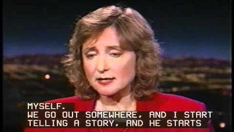 Tom Snyder with Deborah Tannen - Part 1 (Captioned)