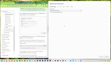 launching vs 2022 and creating a  NET Core 6 console app