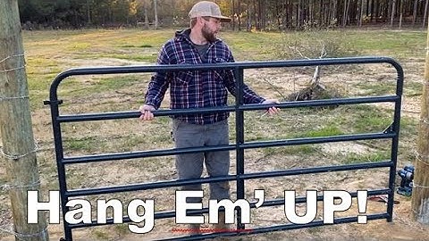 How To Install A Tube Cattle Gate - The Mac