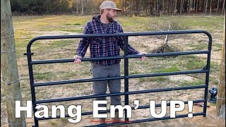 How To Install A Tube Cattle Gate - The Mac's