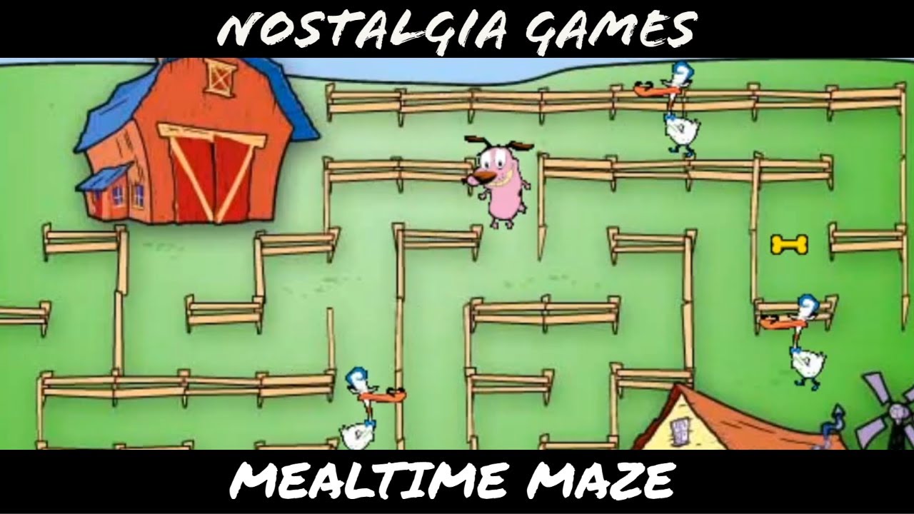 Nostalgia Games Courage the Cowardly Dog Mealtime Maze YouTube