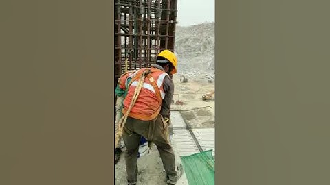 safety catch nets load test at construction site