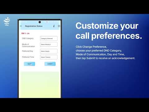 How to Use the DND App on Android | Setting Call & Message Preferences | TRAI Official Guide