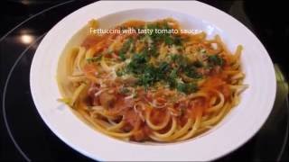 Pasta2 - Fettuccine with tomato sauce