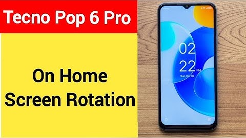 How to turn on home screen rotation, home screen auto rotation on off kaise karen, Tecno Pop 6 Pro m