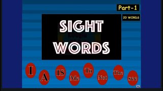 Sight Words Part -1