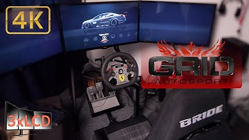 *NEW* GRID Autosport Triple Screen  Codemaster 4K Ultra first ride